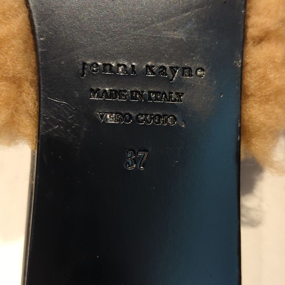 Jenni Kayne Shearling Mule Womens 37 Us 6.5 Natur… - image 6